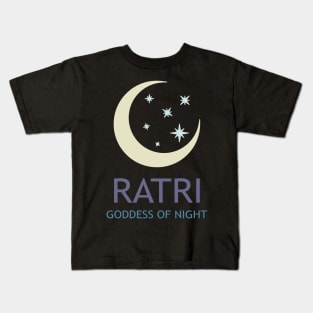 Ratri Ancient Hindu Goddess of Night Kids T-Shirt